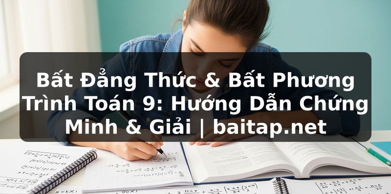 Bất Đẳng Thức & Bất Phương Trình Toán 9: Hướng Dẫn Chứng Minh & Giải | baitap.net
