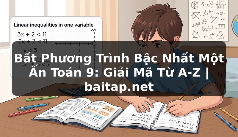 Bất Phương Trình Bậc Nhất Một Ẩn Toán 9: Giải Mã Từ A-Z | baitap.net