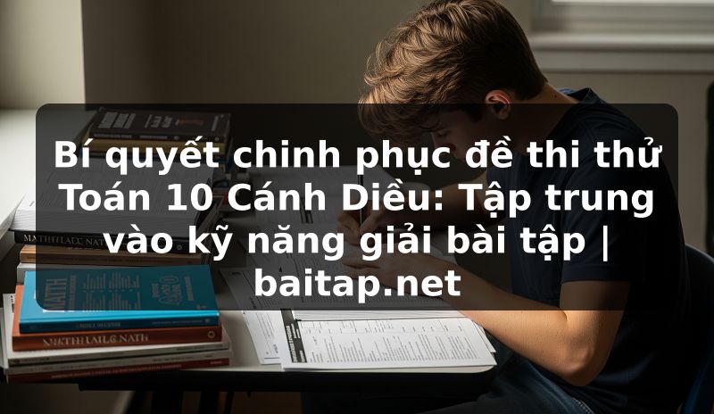 Bí quyết chinh phục đề thi thử Toán 10 Cánh Diều: Tập trung vào kỹ năng giải bài tập | baitap.net