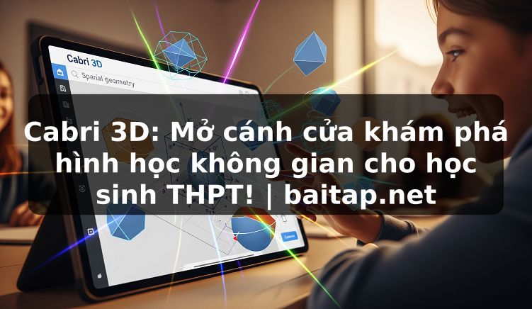 Cabri 3D: Mở cánh cửa khám phá hình học không gian cho học sinh THPT! | baitap.net