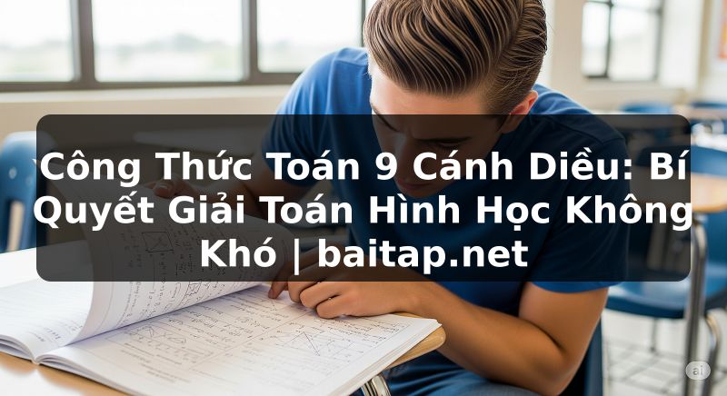 Công Thức Toán 9 Cánh Diều: Bí Quyết Giải Toán Hình Học Không Khó | baitap.net