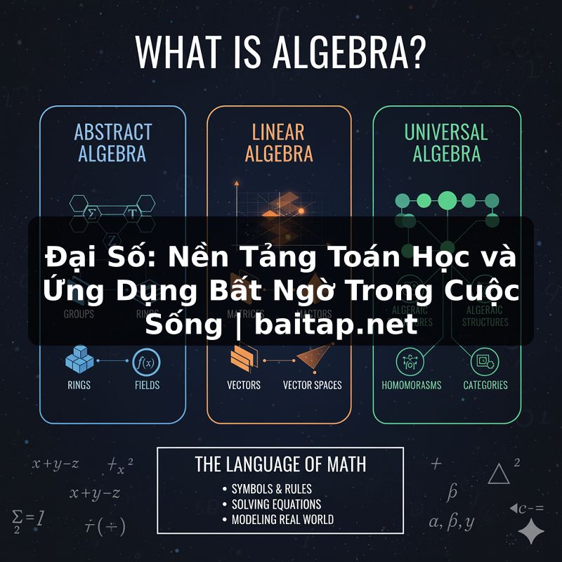 Đại Số: Nền Tảng Toán Học và Ứng Dụng Bất Ngờ Trong Cuộc Sống | baitap.net