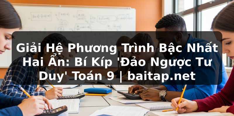 Giải Hệ Phương Trình Bậc Nhất Hai Ẩn: Bí Kíp 'Đảo Ngược Tư Duy' Toán 9 | baitap.net