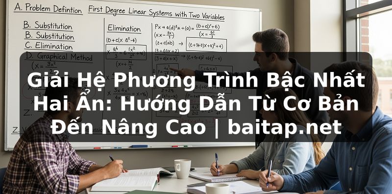 Giải Hệ Phương Trình Bậc Nhất Hai Ẩn: Hướng Dẫn Từ Cơ Bản Đến Nâng Cao | baitap.net