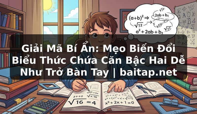 Giải Mã Bí Ẩn: Mẹo Biến Đổi Biểu Thức Chứa Căn Bậc Hai Dễ Như Trở Bàn Tay | baitap.net