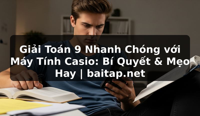 Giải Toán 9 Nhanh Chóng với Máy Tính Casio: Bí Quyết & Mẹo Hay | baitap.net