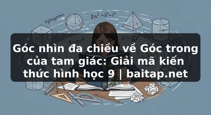 Góc nhìn đa chiều về Góc trong của tam giác: Giải mã kiến thức hình học 9 | baitap.net
