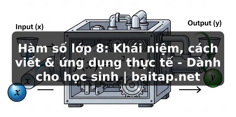Hàm số lớp 8: Khái niệm, cách viết & ứng dụng thực tế - Dành cho học sinh | baitap.net