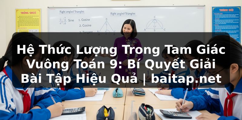 Hệ Thức Lượng Trong Tam Giác Vuông Toán 9: Bí Quyết Giải Bài Tập Hiệu Quả | baitap.net