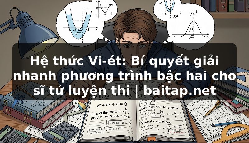 Hệ thức Vi-ét: Bí quyết giải nhanh phương trình bậc hai cho sĩ tử luyện thi | baitap.net