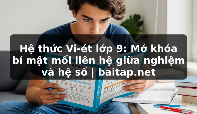 Hệ thức Vi-ét lớp 9: Mở khóa bí mật mối liên hệ giữa nghiệm và hệ số | baitap.net