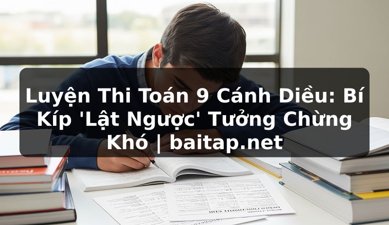 Luyện Thi Toán 9 Cánh Diều: Bí Kíp 'Lật Ngược' Tưởng Chừng Khó | baitap.net