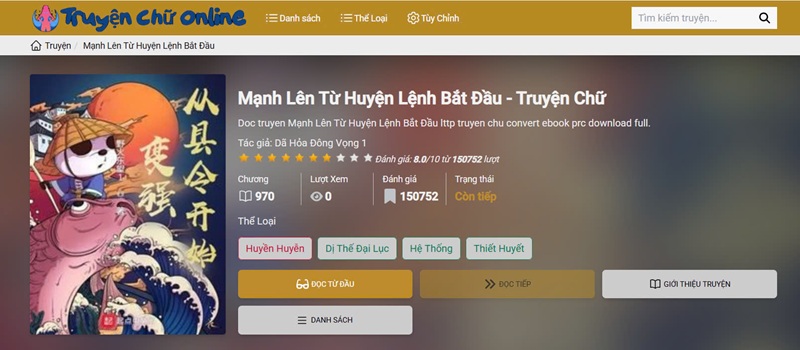 Đọc Ngay Truyện Mạnh Lên Từ Huyện Lệnh Bắt Đầu – Huyền Huyễn Hệ Thống Đầy Quyết Liệt