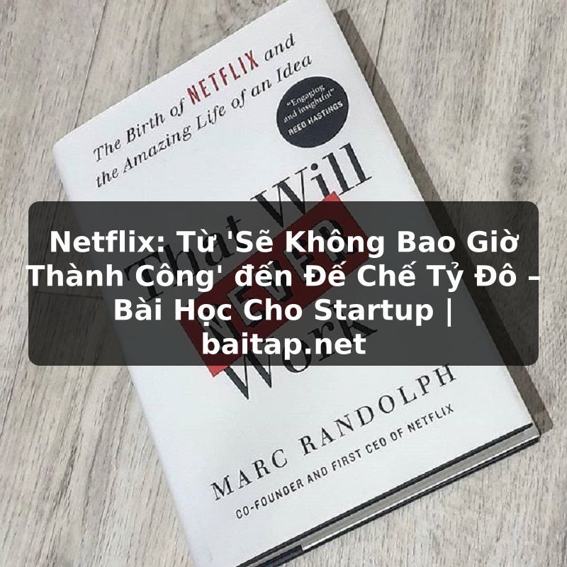 Netflix: Từ 'Sẽ Không Bao Giờ Thành Công' đến Đế Chế Tỷ Đô – Bài Học Cho Startup | baitap.net