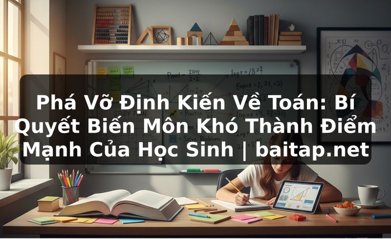 Phá Vỡ Định Kiến Về Toán: Bí Quyết Biến Môn Khó Thành Điểm Mạnh Của Học Sinh | baitap.net
