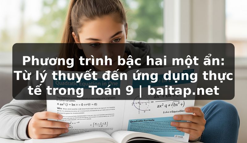 Phương trình bậc hai một ẩn: Từ lý thuyết đến ứng dụng thực tế trong Toán 9 | baitap.net