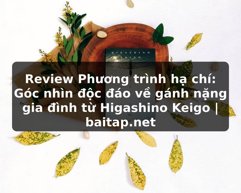 Review Phương trình hạ chí: Góc nhìn độc đáo về gánh nặng gia đình từ Higashino Keigo | baitap.net