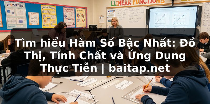 Tìm hiểu Hàm Số Bậc Nhất: Đồ Thị, Tính Chất và Ứng Dụng Thực Tiễn | baitap.net