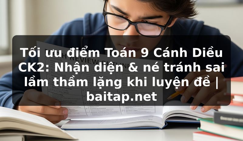 Tối ưu điểm Toán 9 Cánh Diều CK2: Nhận diện & né tránh sai lầm thầm lặng khi luyện đề | baitap.net