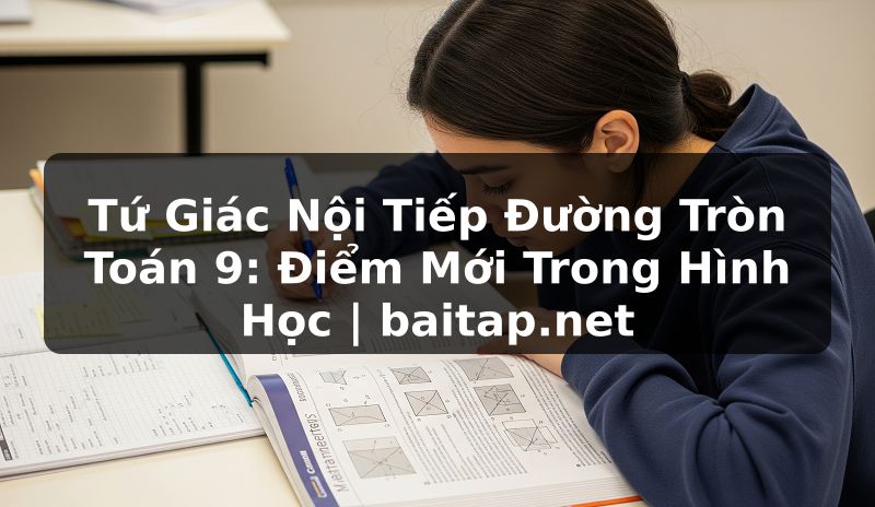 Tứ Giác Nội Tiếp Đường Tròn Toán 9: Điểm Mới Trong Hình Học | baitap.net